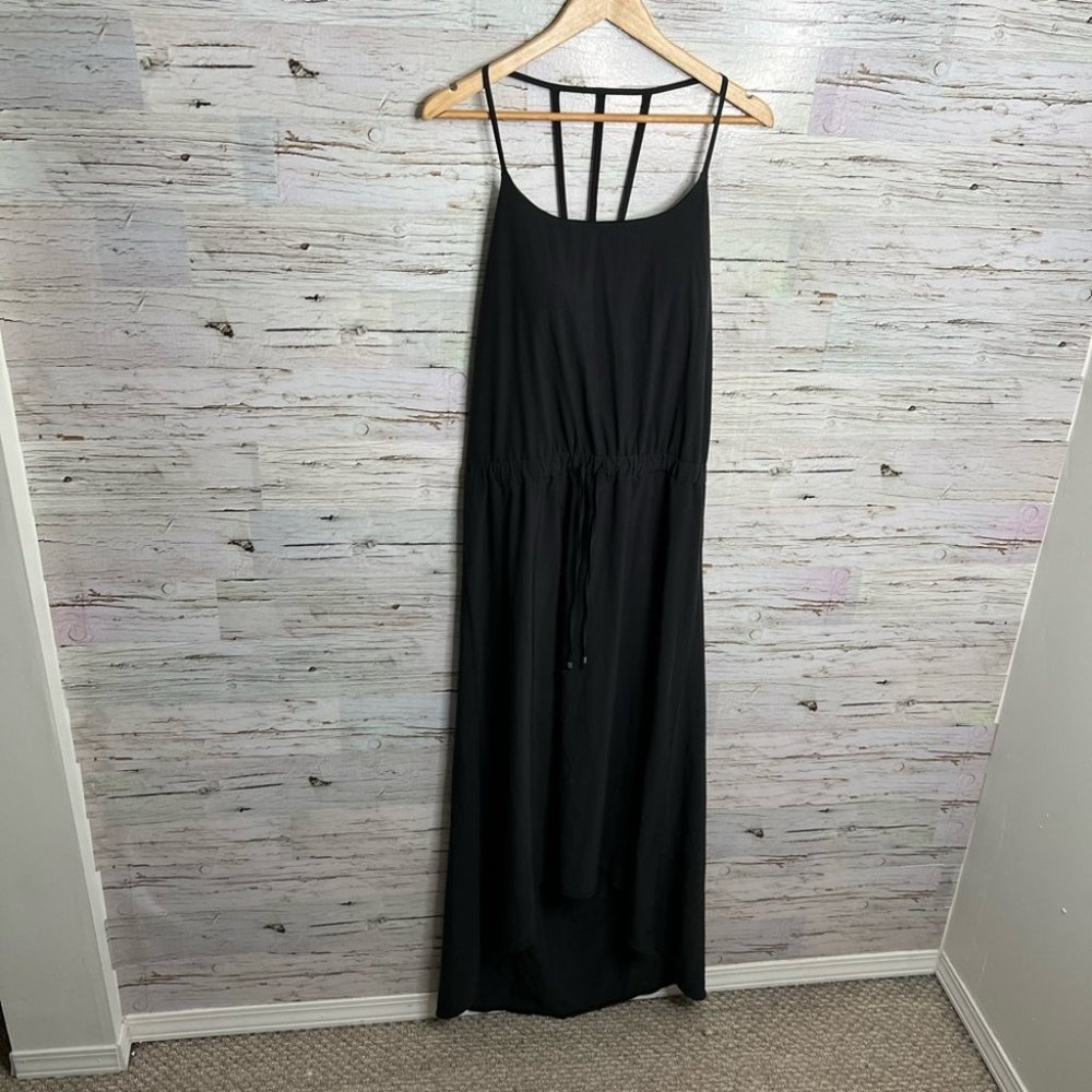 Athleta Novella Elastic Waistline Athletic Stretch Maxi Long Dress Size 8